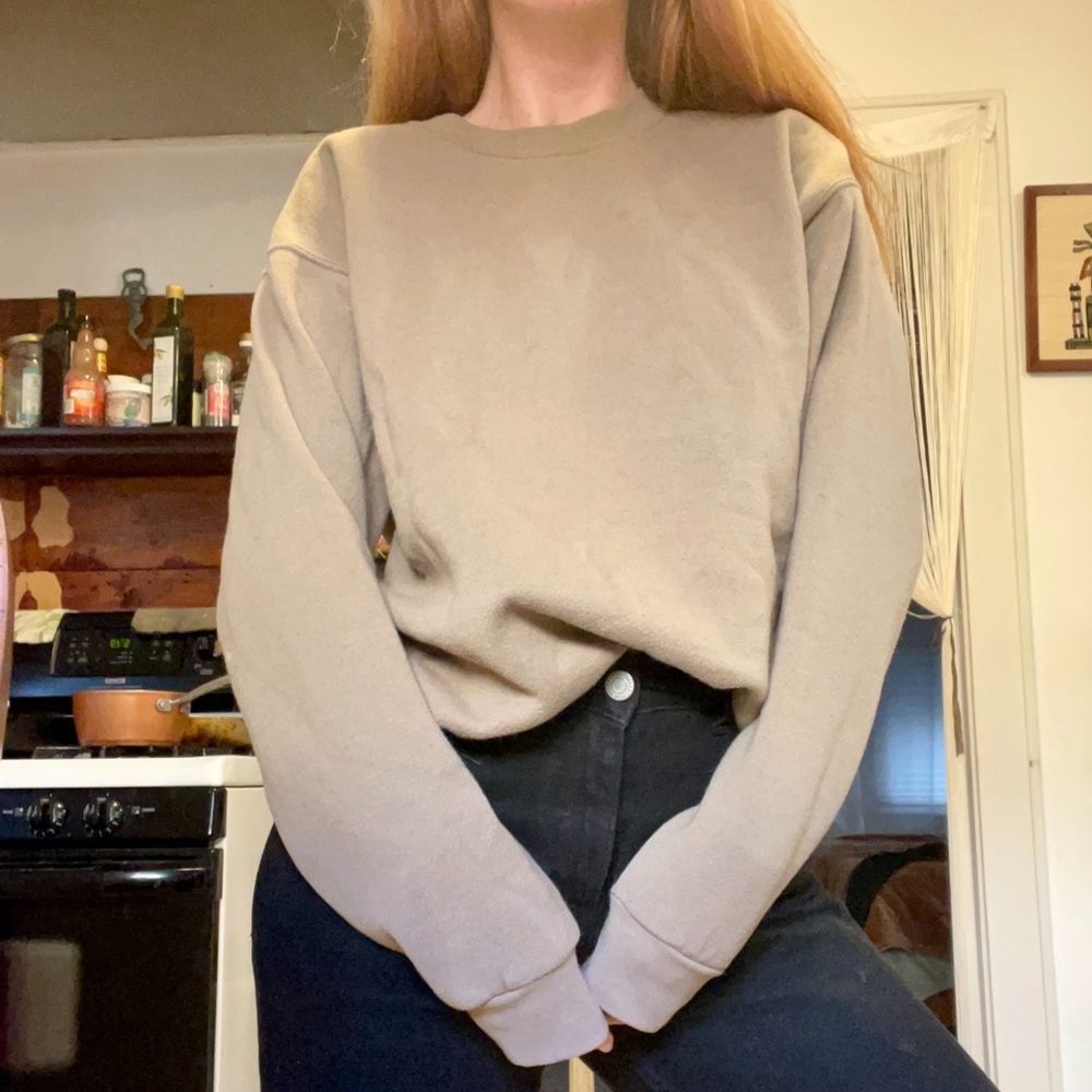 🤎90s vintage beige Lee heavyweight crewneck sweatshirt 🤎